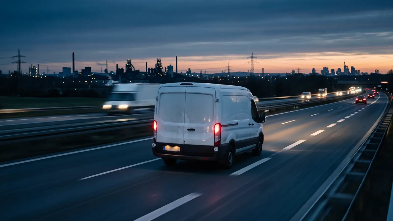 Kurzfilm: Transporter, Ankunft im Markt und Aufbau eines Displays